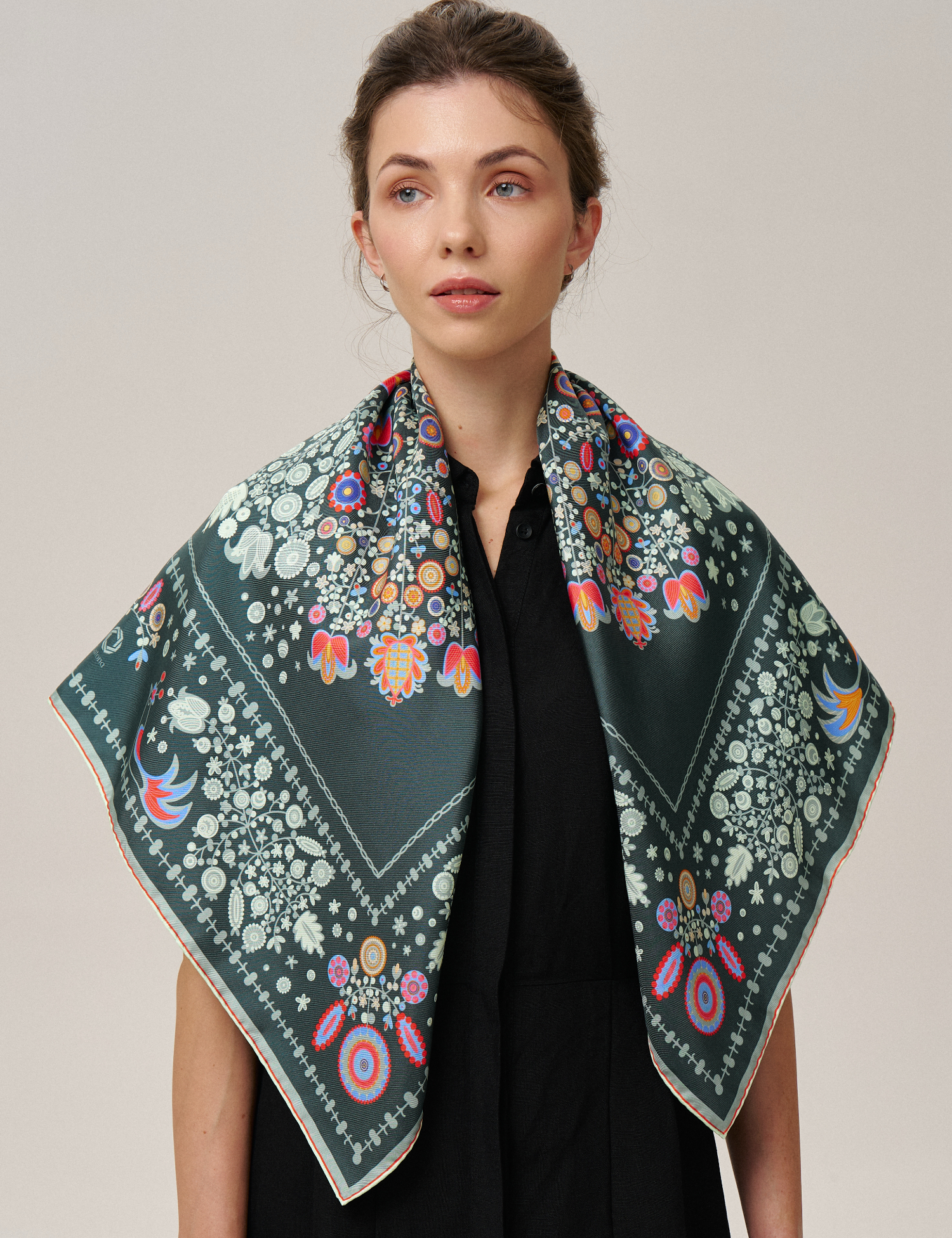 Картинка Шовкова хустина «Слобожанщина. Лісова пісня»